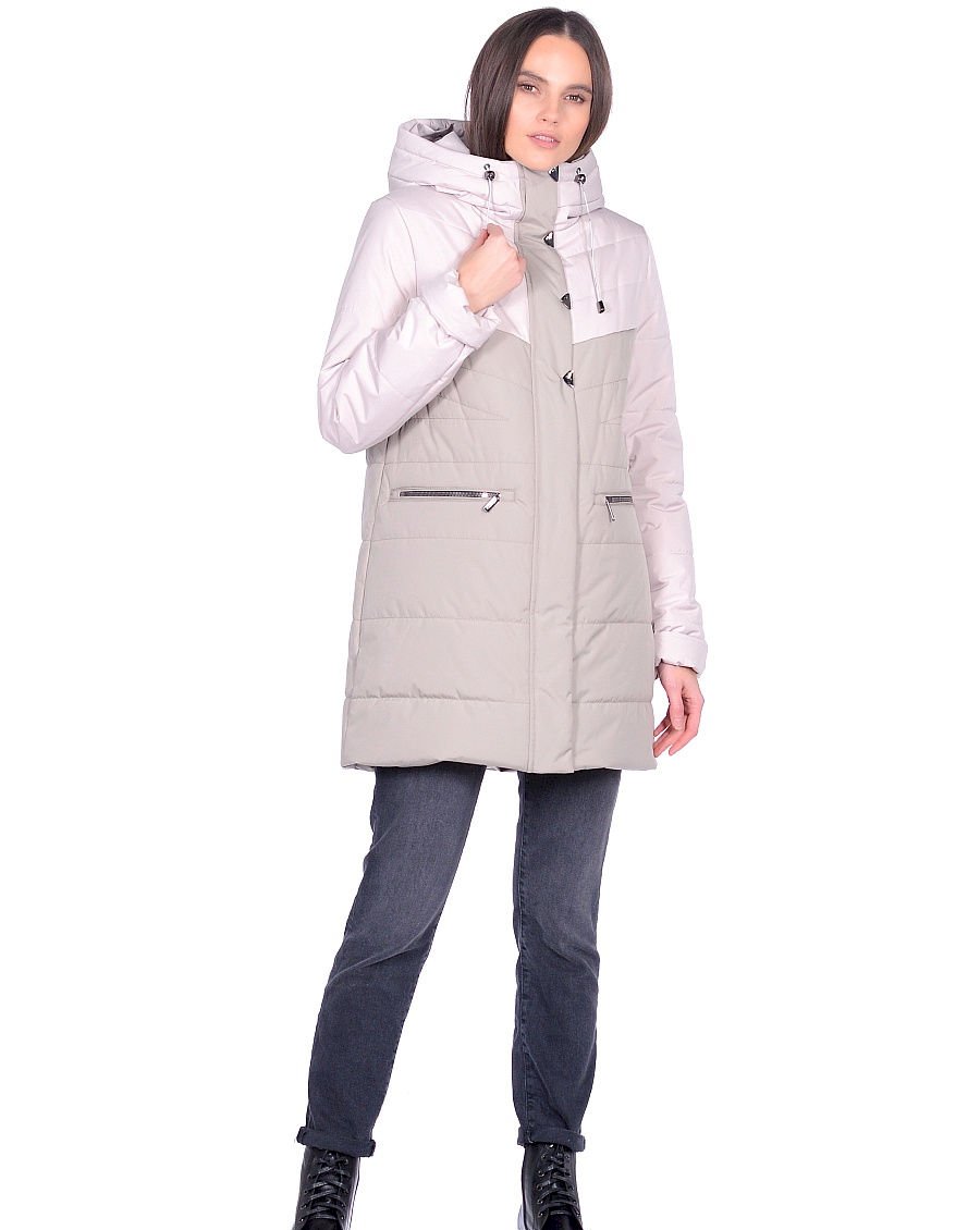 

Куртка женская Maritta 24-3019-10 бежевая 44 EU, 24-3019-10