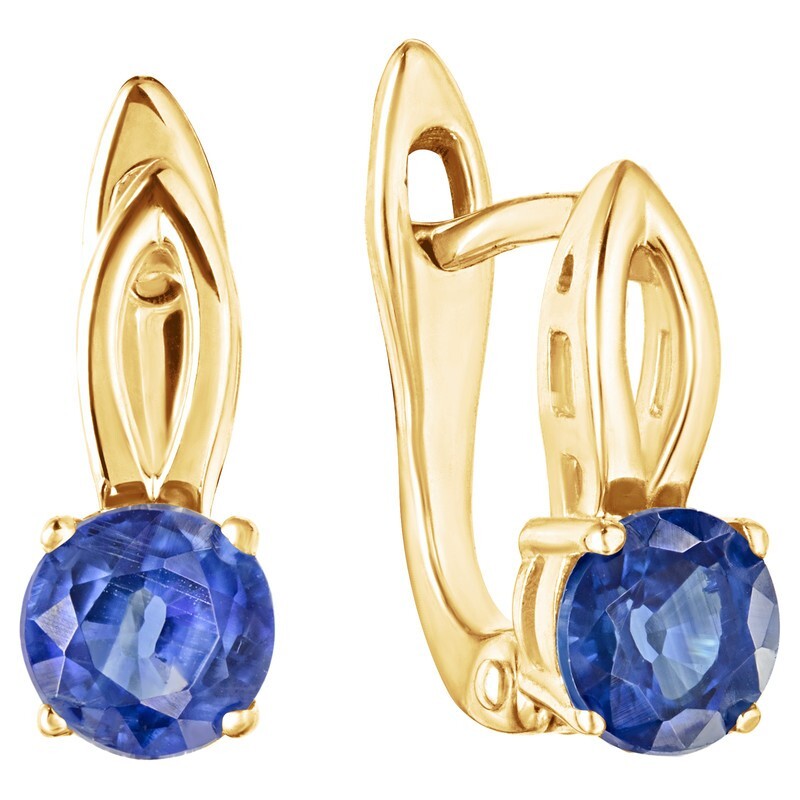 

Серьги из серебра с кианитом LAZURIT-ONLINE 8502YG, 8502YG