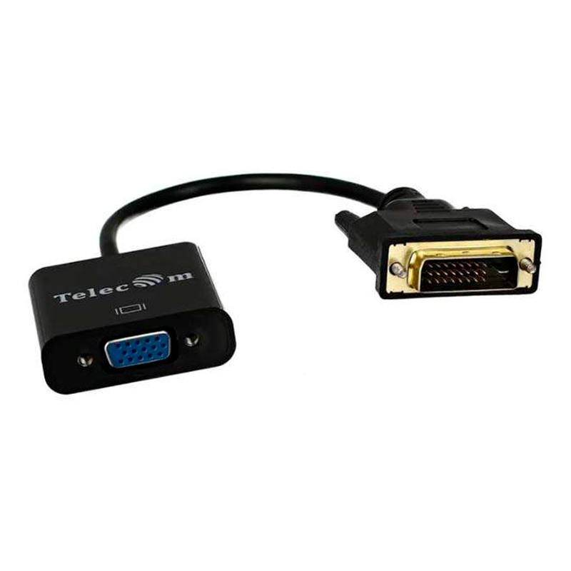 

Переходник NoBrand DVI-D - VGA вилка-розетка 0.15м (TA491) черный