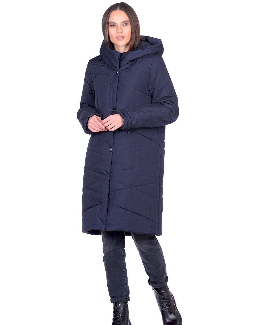 Пальто женское Maritta 24-3024-10 синее 38 EU