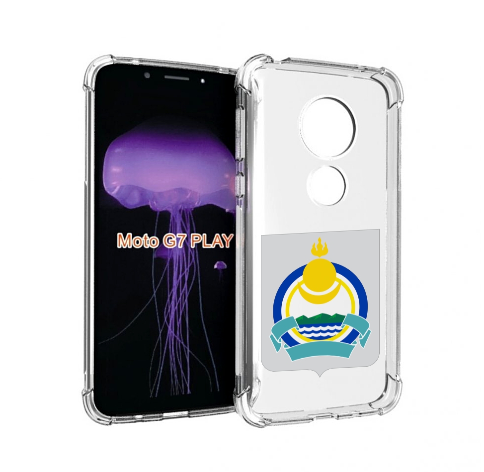 

Чехол MyPads герб-бурятия для Motorola Moto G7 Play, Прозрачный, Tocco