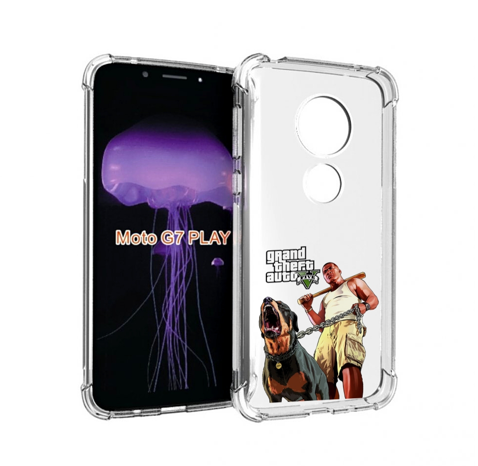 

Чехол MyPads GTA грозная собака для Motorola Moto G7 Play, Прозрачный, Tocco