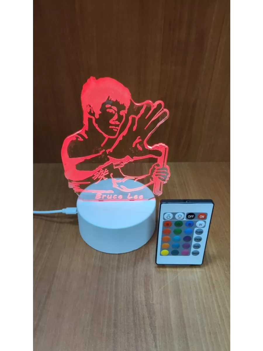 

3D Светильник BRUCE LEE С ПУЛЬТОМ, 05-све255