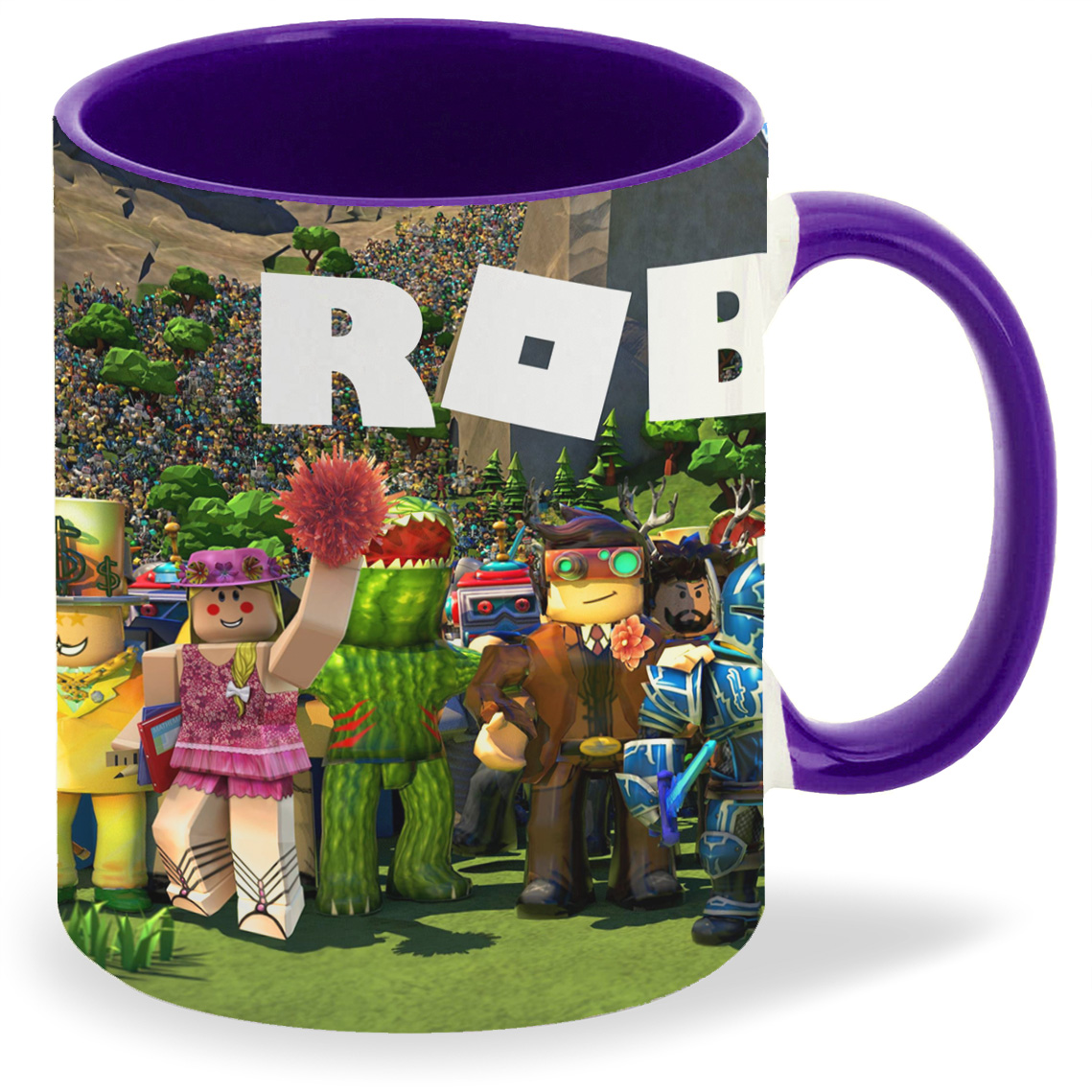 

Кружка фиолетовая CoolPodarok Игра. Roblox Роблокс Все герои