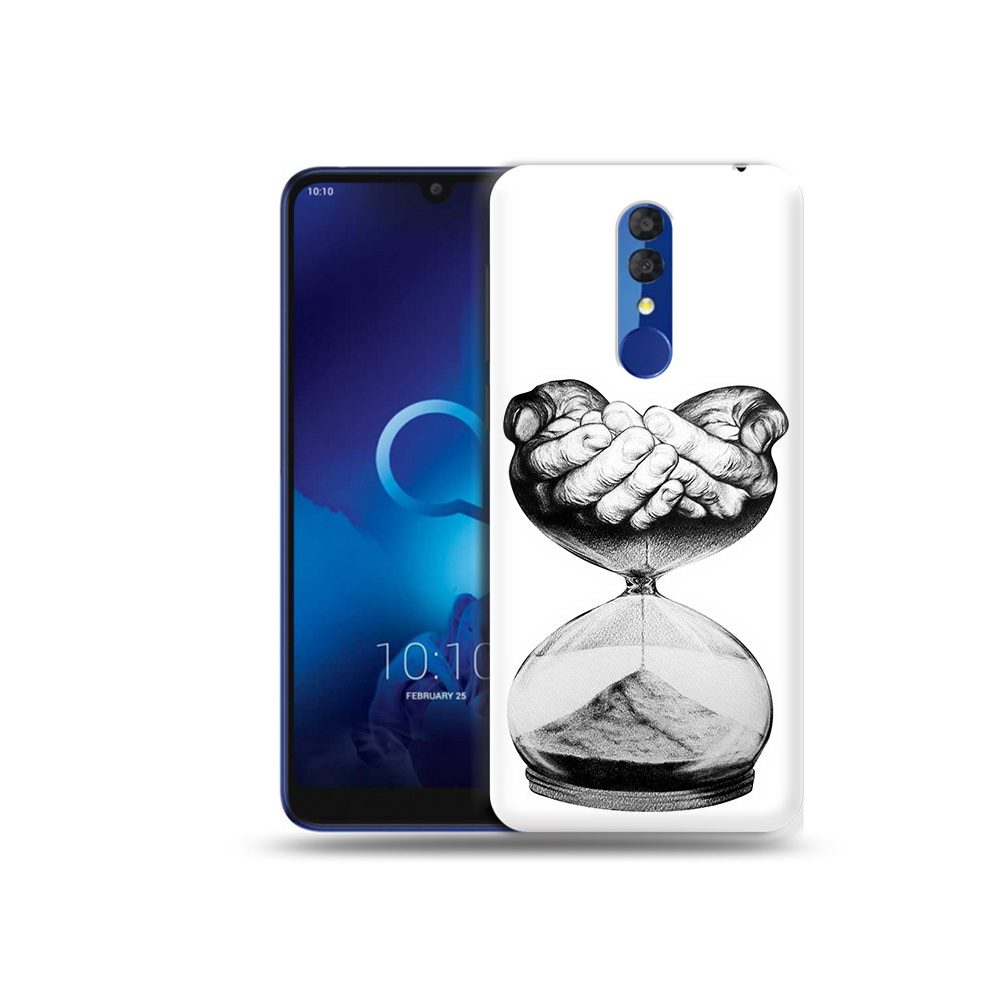 фото Чехол mypads tocco для alcatel 3l 5039d (2019) часы жизни черно белый (pt227139.667.669)