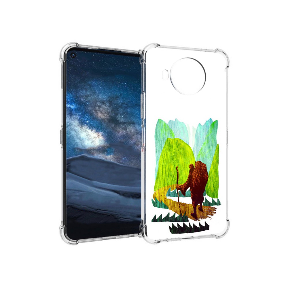 Чехол MyPads Tocco для Nokia 8.3 Лесная тропа (PT227053.110.106)
