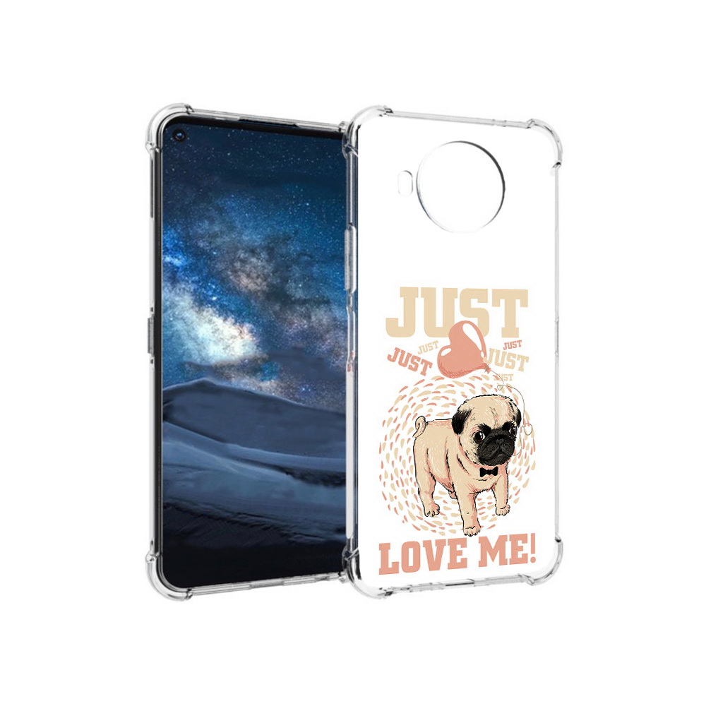 

Чехол MyPads Tocco для Nokia 8.3 Люби меня (PT227053.110.109), Прозрачный, Tocco