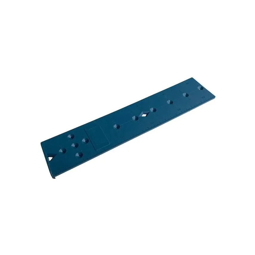 Универсальный разметочный шаблон для ответных планок Инталика MP00425, синий универсальный шаблон плиточника с угловым фиксатором 6 колен 1 трафарет