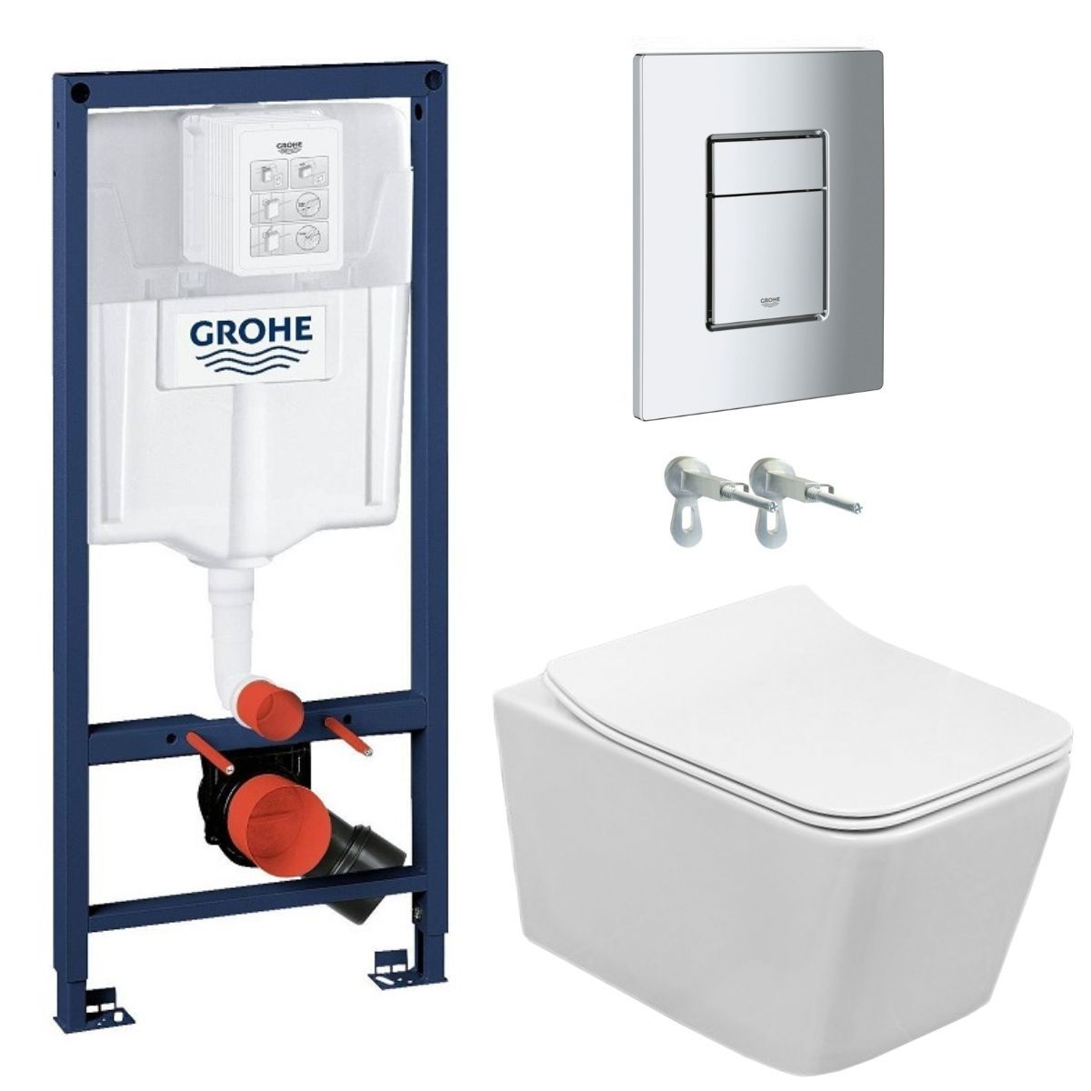 фото Инсталляция grohe rapid sl с подвесным унитазом zandini trento