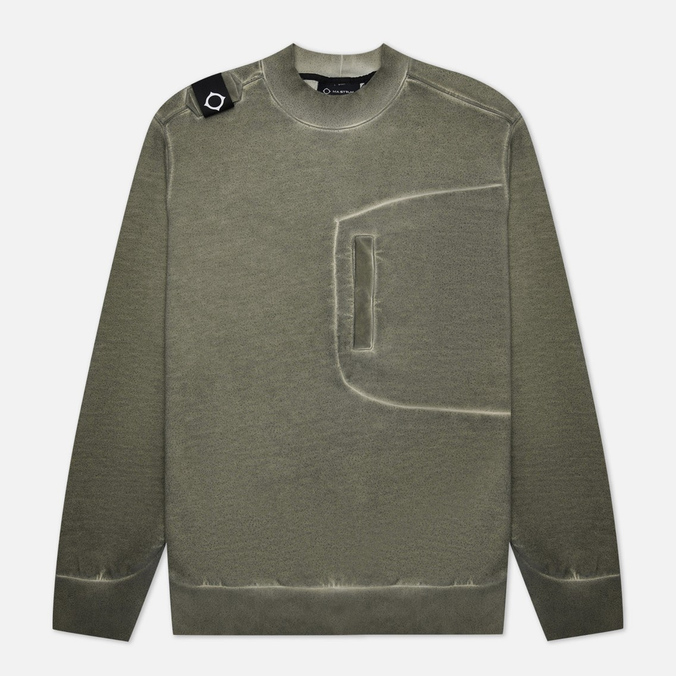 

Мужская толстовка MA.Strum Oil Wash Crew Neck зелёный, Размер XXL, Зеленый, Oil Wash Crew Neck
