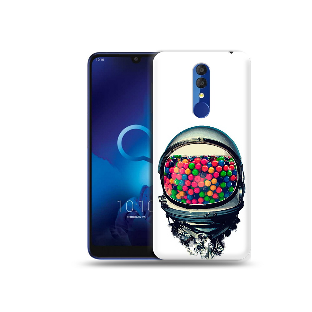 

Чехол MyPads Tocco для Alcatel 3L 5039D (2019) шлем космонавта (PT227139.667.700), Прозрачный, Tocco