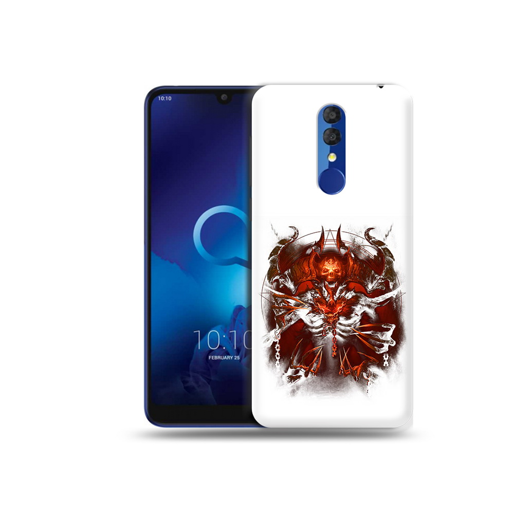 

Чехол MyPads Tocco для Alcatel 3L 5039D (2019) яркий демон (PT227139.667.708), Прозрачный, Tocco