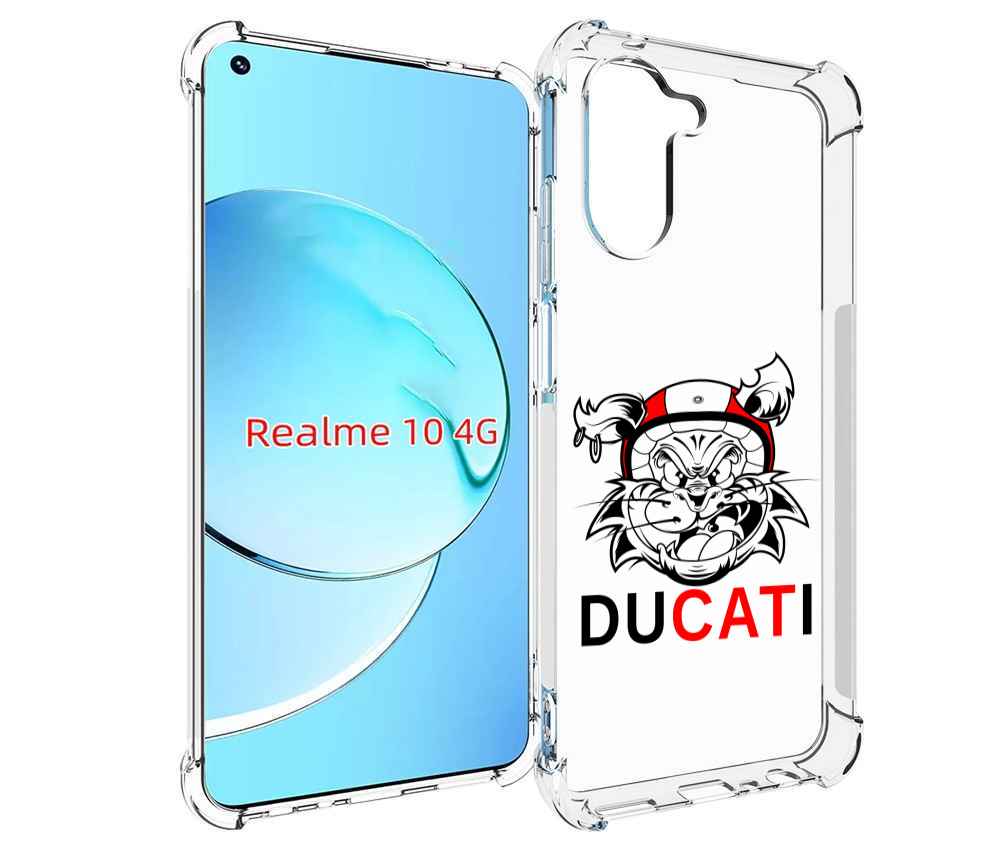 

Чехол MyPads дукати для Realme 10, Прозрачный, Tocco