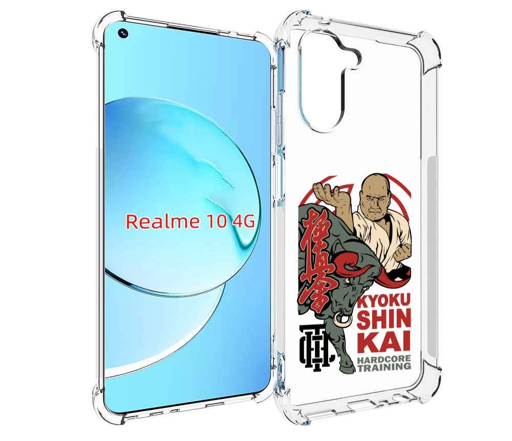 

Чехол MyPads единоборства рисунок для Realme 10, Прозрачный, Tocco