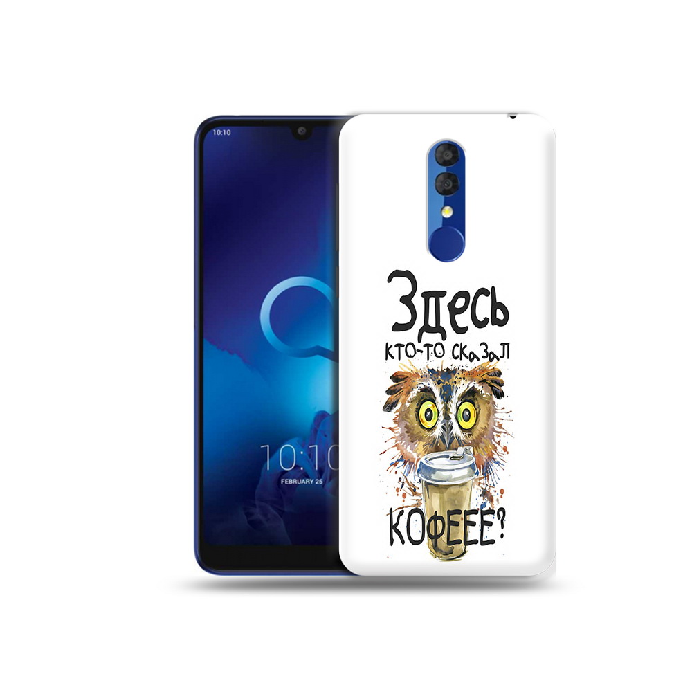 

Чехол MyPads Tocco для Alcatel 3L 5039D (2019) Здесь кто то сказал кофе (PT227139.667.84), Прозрачный, Tocco