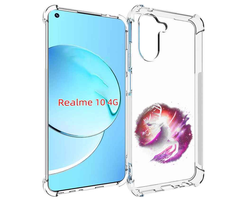 

Чехол MyPads звездный олень для Realme 10, Прозрачный, Tocco