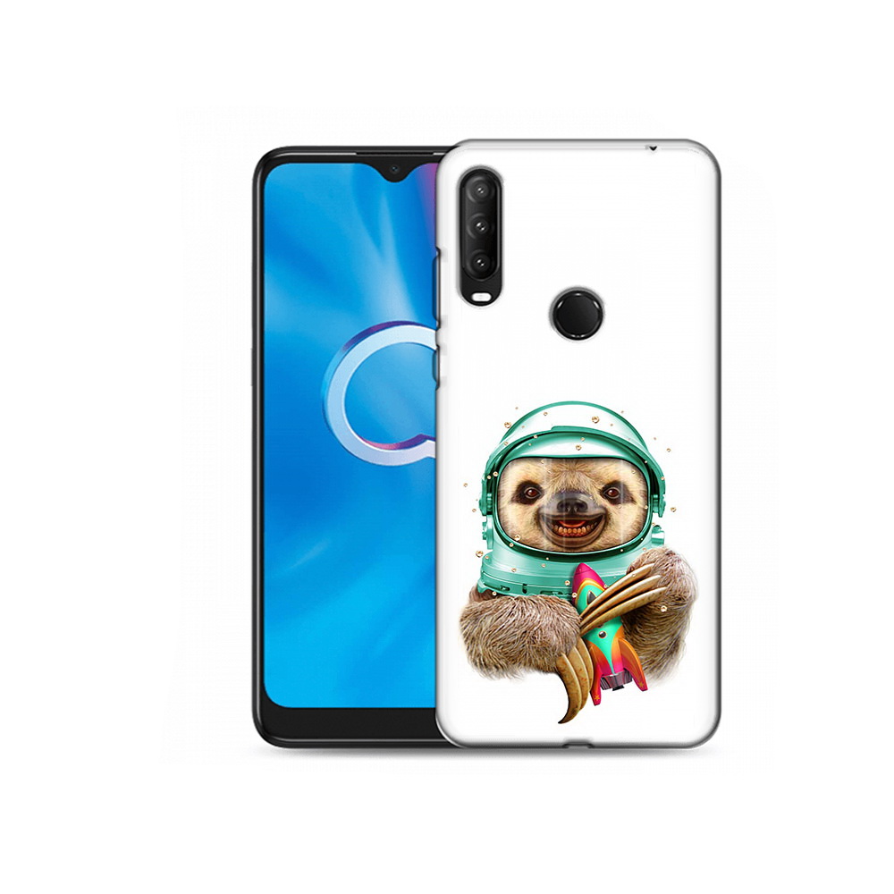 

Чехол MyPads Tocco для Alcatel 1SE (2020) 5030D Ленивец астронавт (PT152068.668.104), Прозрачный, Tocco
