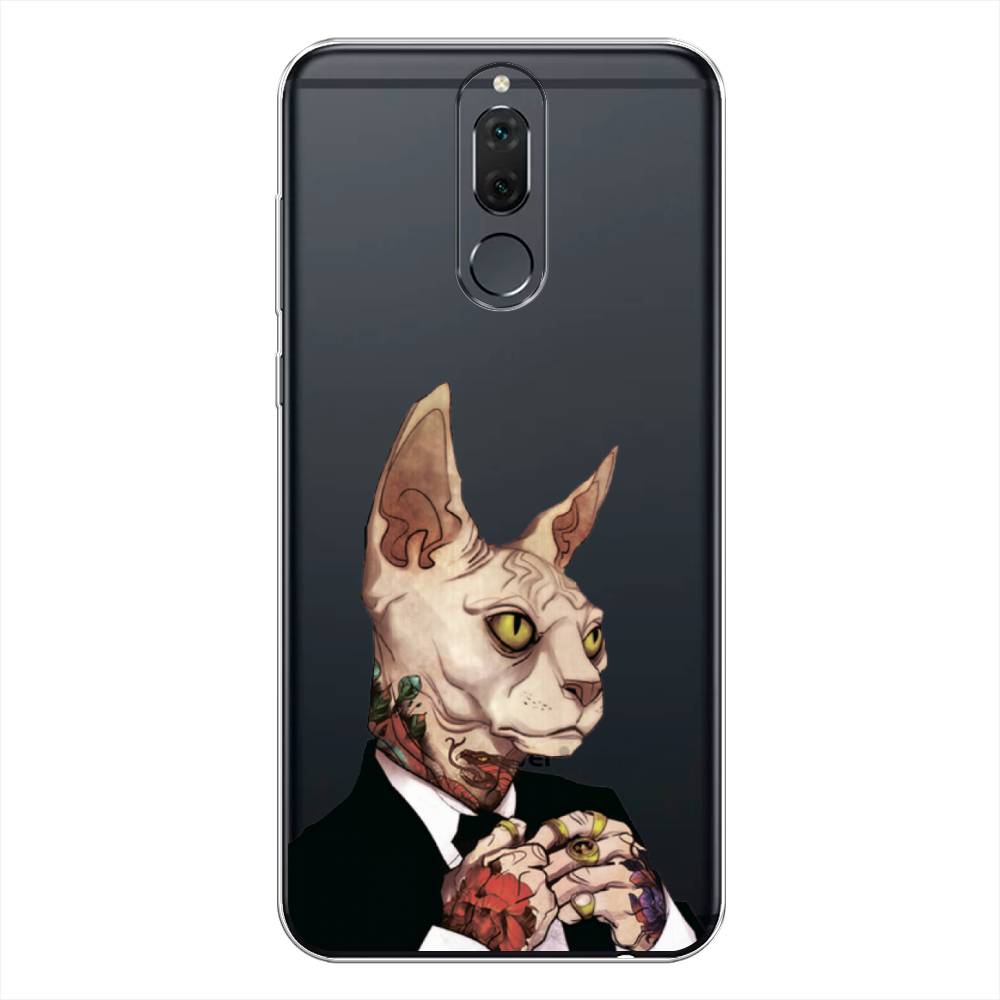 

Чехол Awog на Huawei Nova 2i "Татуированный сфинкс", Бежевый;черный;красный, 64150-7