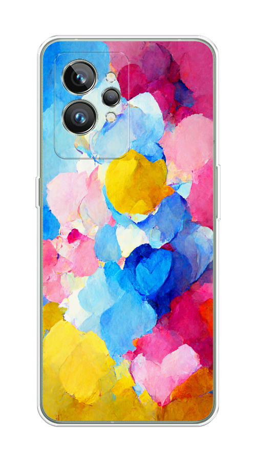 

Чехол на Realme GT 2 Pro "Яркие пятна", Синий;голубой;желтый;розовый, 258650-1