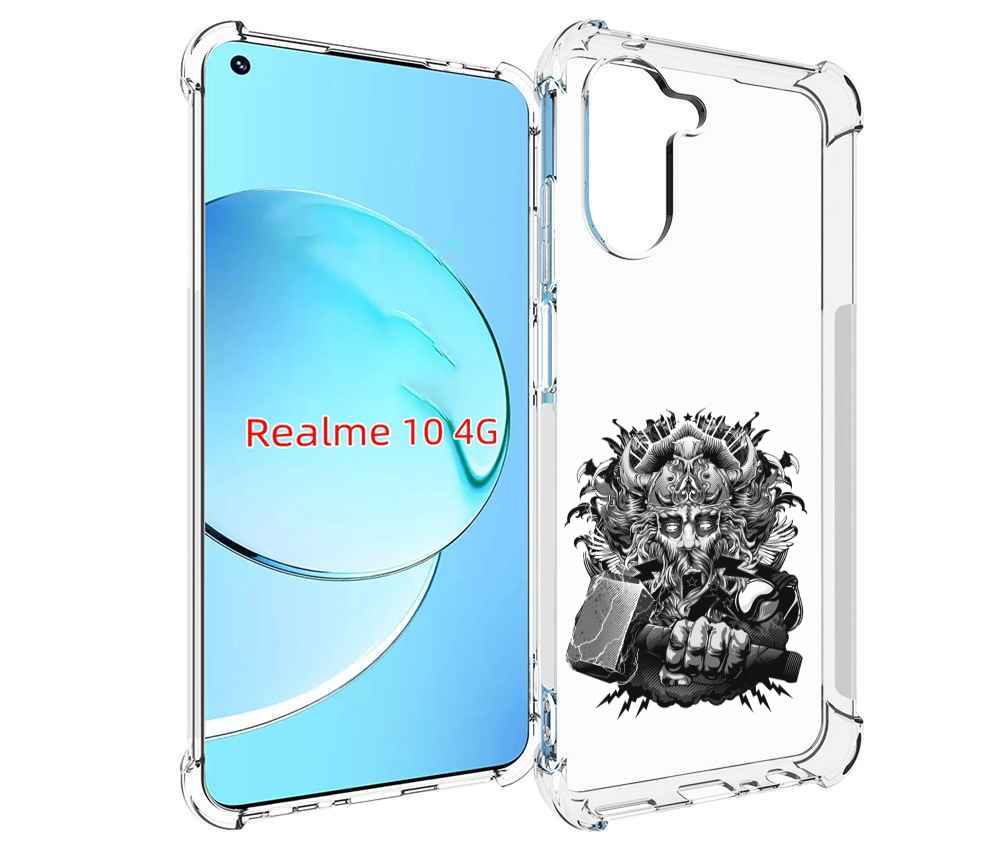 

Чехол MyPads злой тор для Realme 10, Прозрачный, Tocco