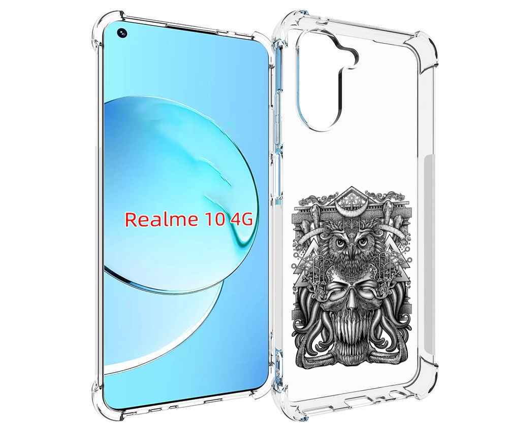 

Чехол MyPads зубастая сова для Realme 10, Прозрачный, Tocco