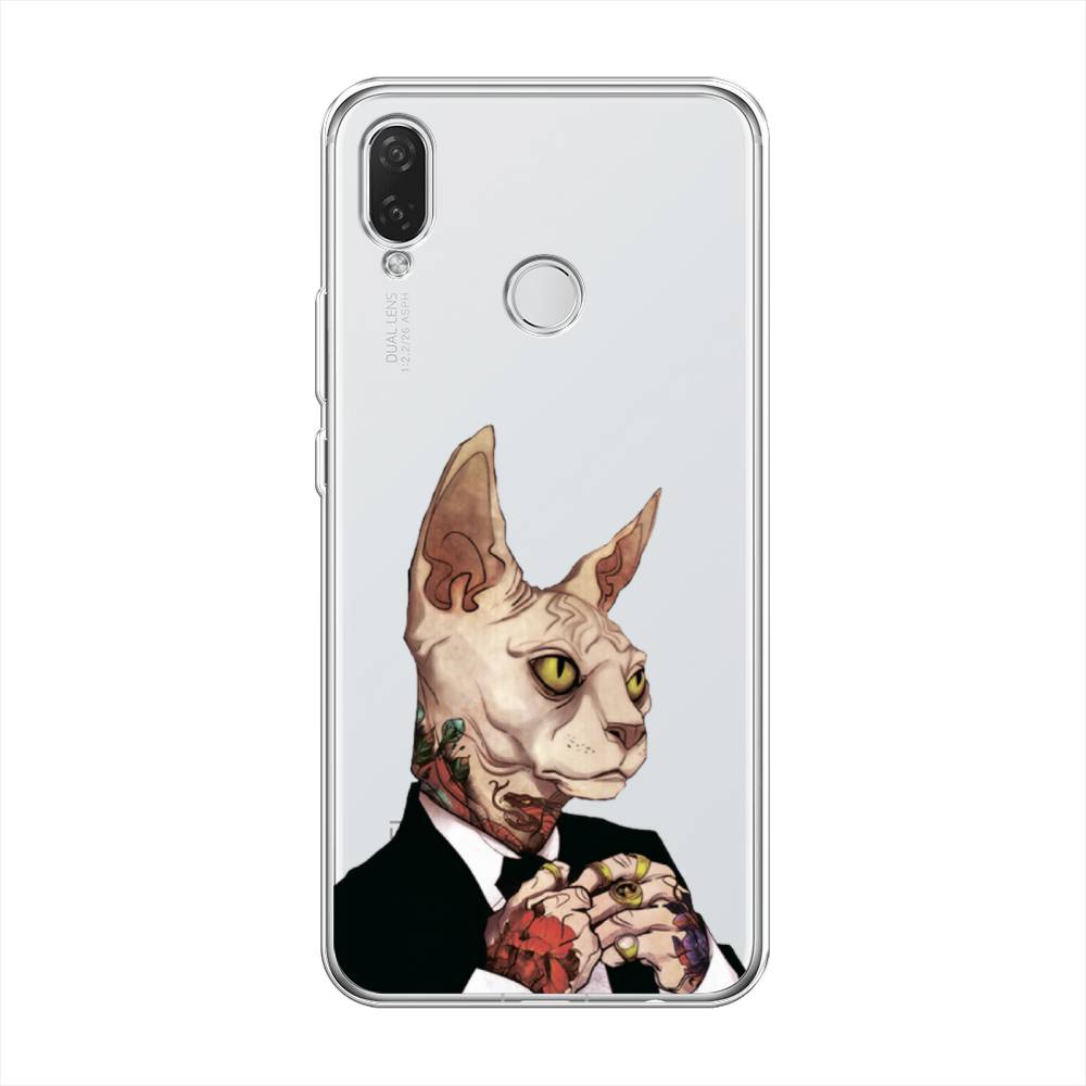 фото Чехол awog "татуированный сфинкс" для huawei p smart plus