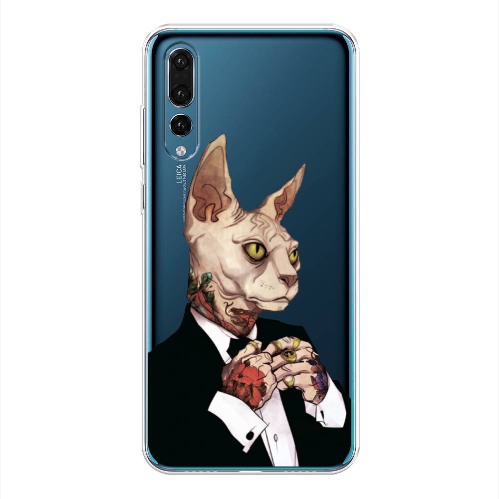 

Чехол Awog на Huawei P20 Pro "Татуированный сфинкс", Бежевый;черный;красный, 65050-7