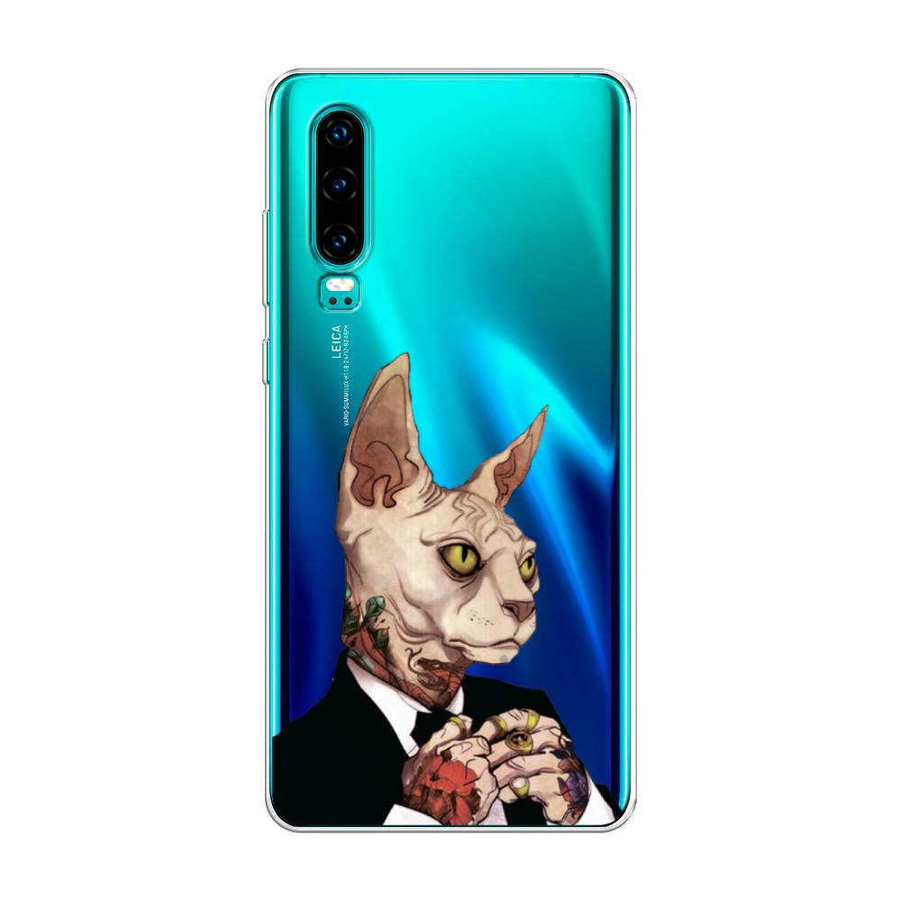 

Чехол Awog на Huawei P30 "Татуированный сфинкс", Бежевый;черный;красный, 68550-7