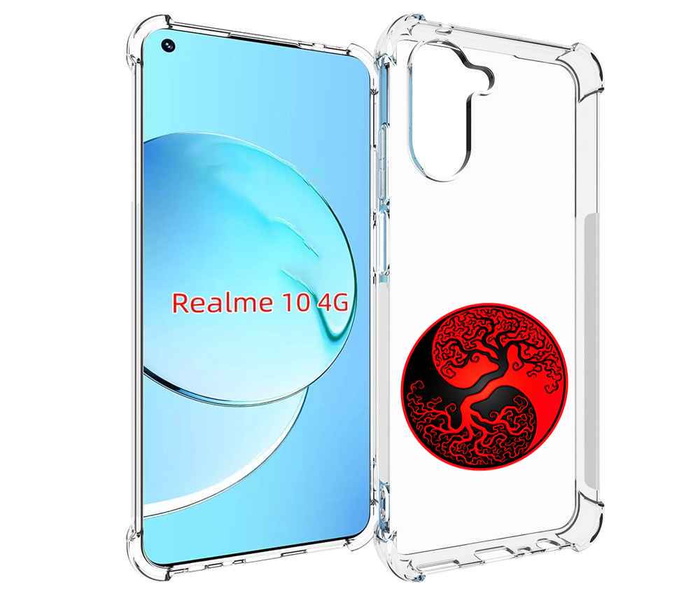 

Чехол MyPads инь янь дерево для Realme 10, Прозрачный, Tocco