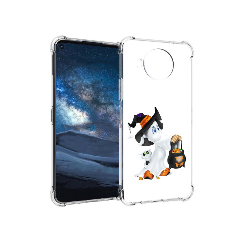 

Чехол MyPads Tocco для Nokia 8.3 Маленький призрак (PT227053.110.113), Прозрачный, Tocco