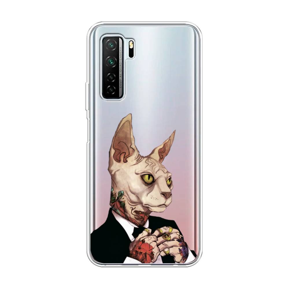 

Чехол Awog на Huawei P40 lite 5G "Татуированный сфинкс", Бежевый;черный;красный, 6103050-7