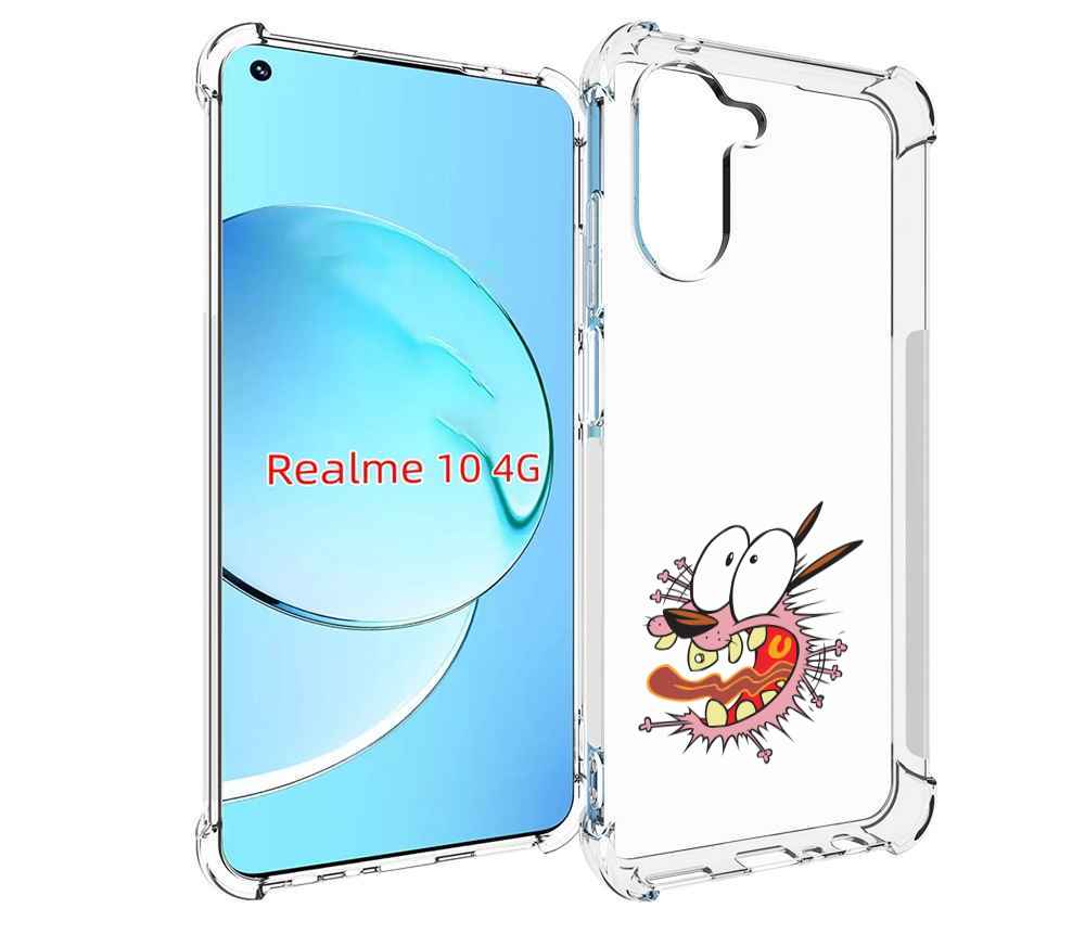 

Чехол MyPads испуганный бобик для Realme 10, Прозрачный, Tocco