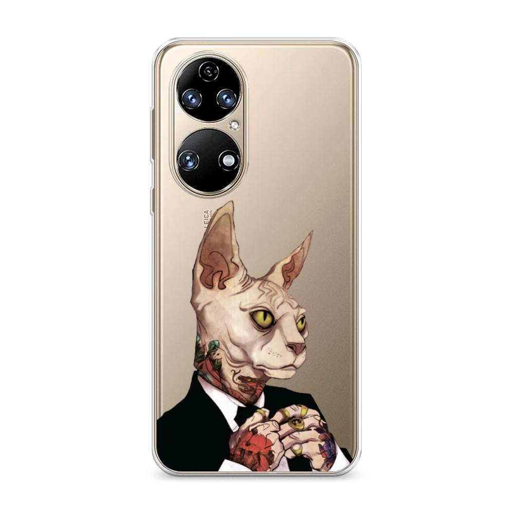 

Чехол Awog на Huawei P50 "Татуированный сфинкс", Бежевый;черный;красный, 6104950-7