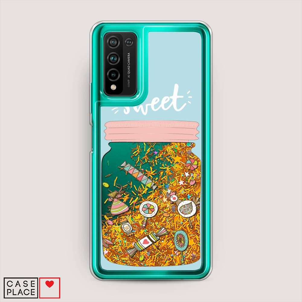 

Чехол Awog на Honor 10X Lite "Конфетки в банке", Голубой, 6104690-1