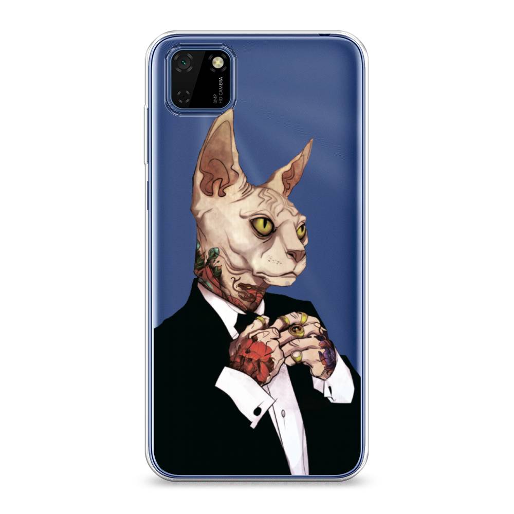 

Чехол Awog на Huawei Y5p "Татуированный сфинкс", Бежевый;черный;красный, 6103750-7