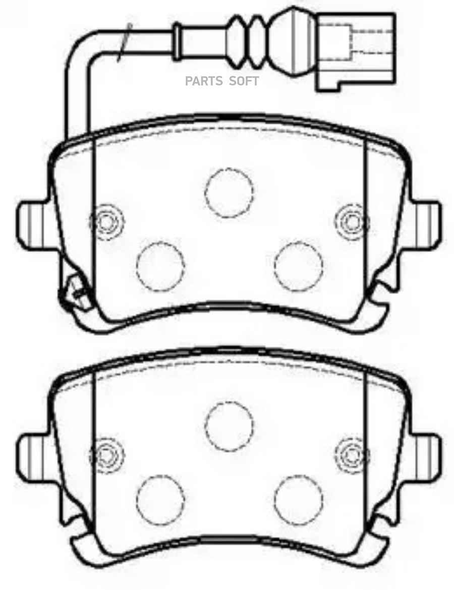 

Тормозные колодки HSB дисковые HP8543