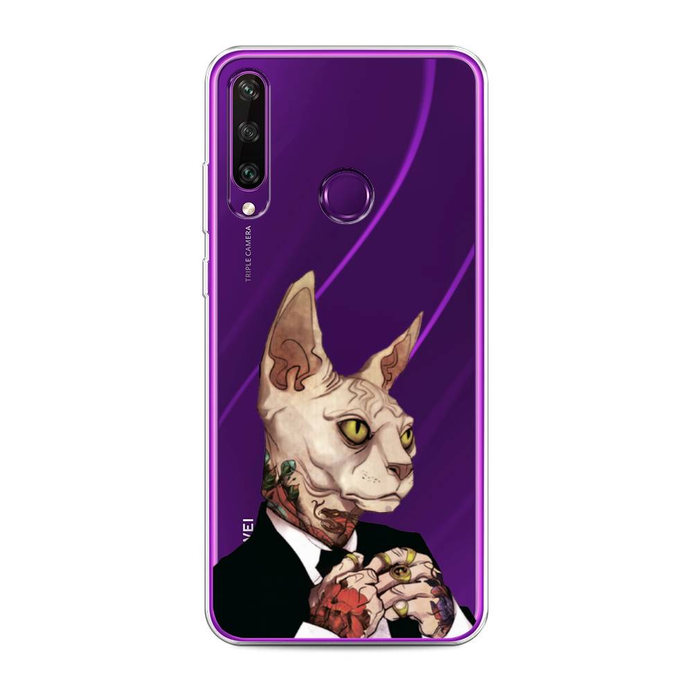 

Чехол Awog на Huawei Y6p "Татуированный сфинкс", Бежевый;черный;красный, 6103250-7