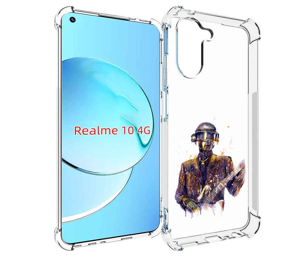 

Чехол MyPads космо-гитарист для Realme 10, Прозрачный, Tocco