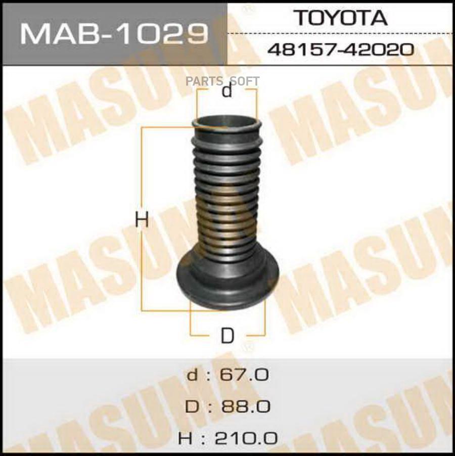 

MASUMA 'MAB1029 Пыльник аморт.пер. TOYOTA RAV4 ACA3/GSA3 05-13 1шт