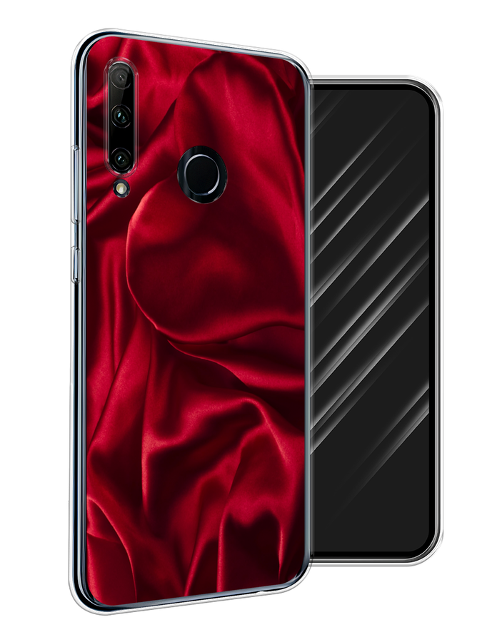 

Чехол Awog на Honor 20 Lite 2019 "Текстура красный шелк", 68950-3
