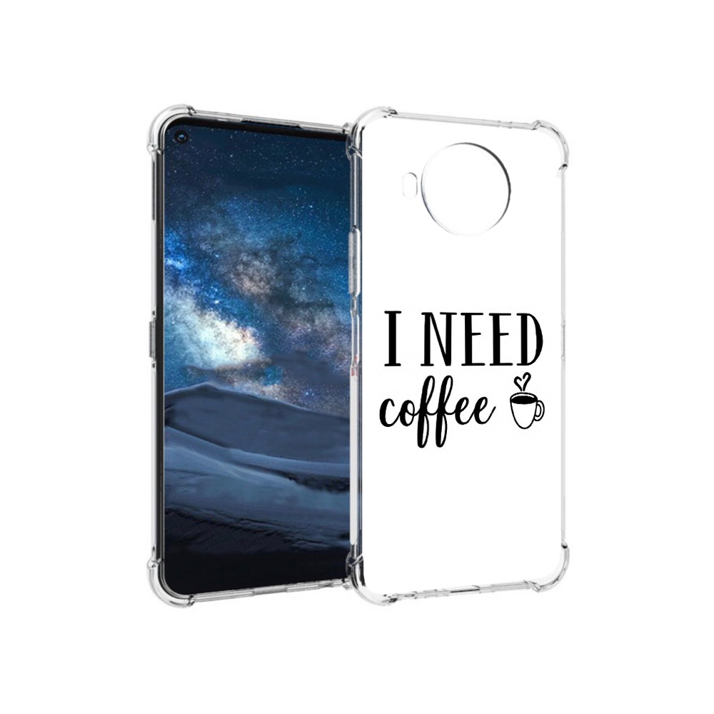 

Чехол MyPads Tocco для Nokia 8.3 Мне нужен кофе (PT227053.110.121), Прозрачный, Tocco