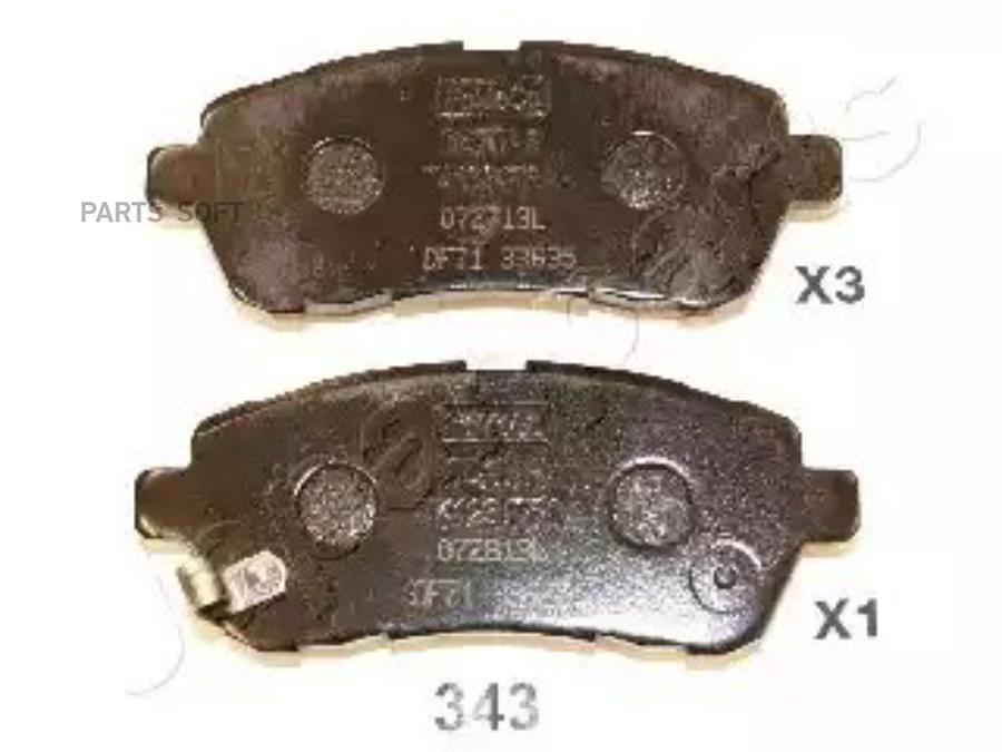

Тормозные колодки Japanparts дисковые PA-343AF