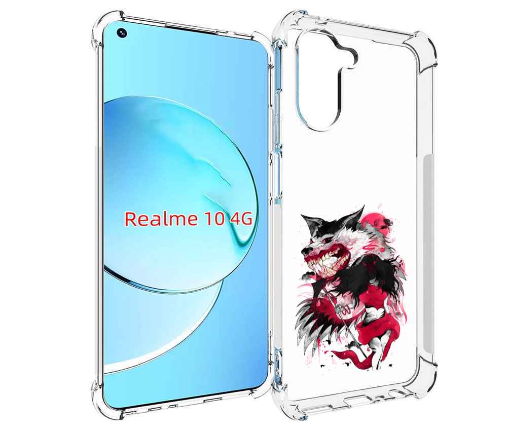 

Чехол MyPads красная шапочка для Realme 10, Прозрачный, Tocco