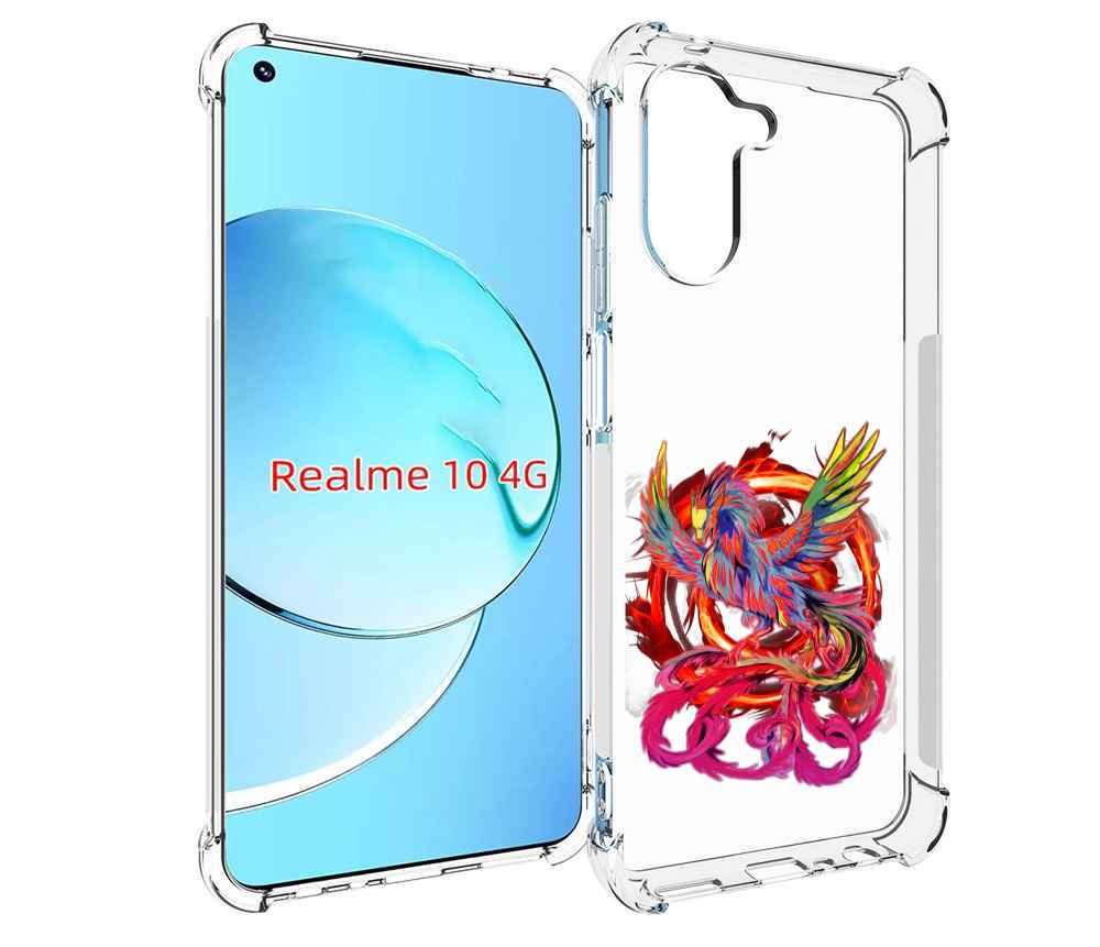 

Чехол MyPads красочный феникс для Realme 10, Прозрачный, Tocco