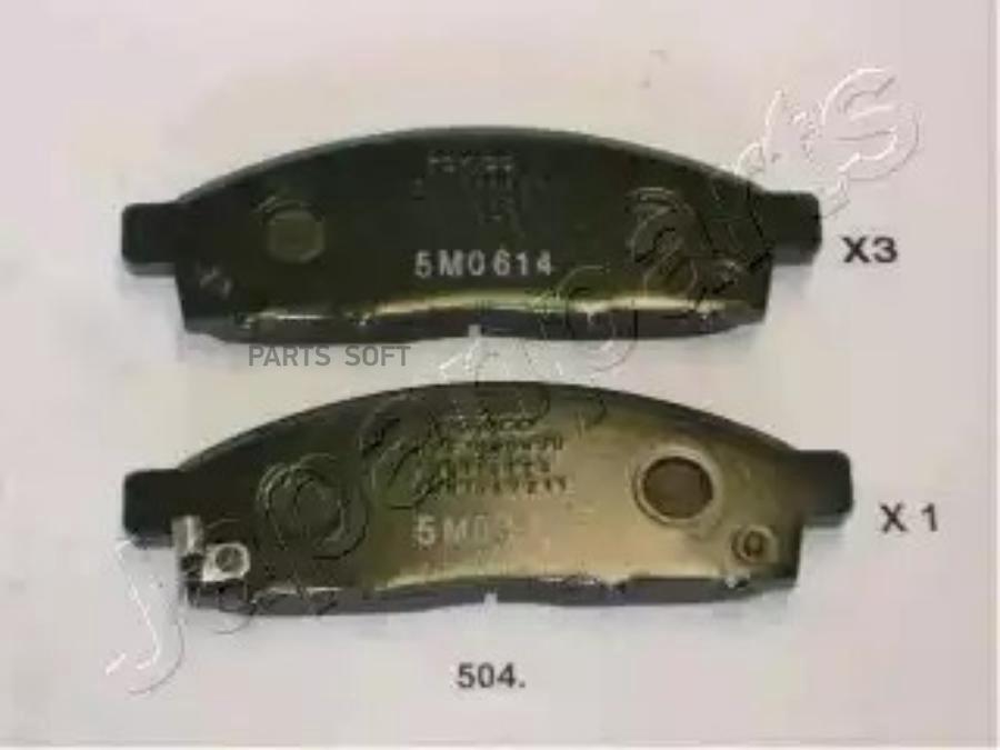 

Тормозные колодки Japanparts дисковые PA-504AF