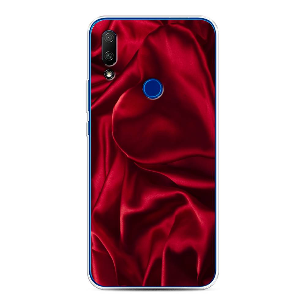 фото Чехол awog "текстура красный шелк" для honor 9x