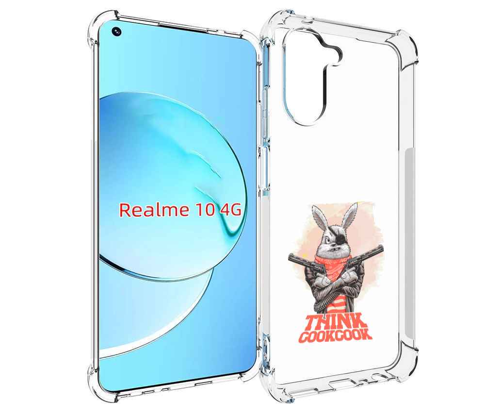 

Чехол MyPads кролик пират для Realme 10, Прозрачный, Tocco