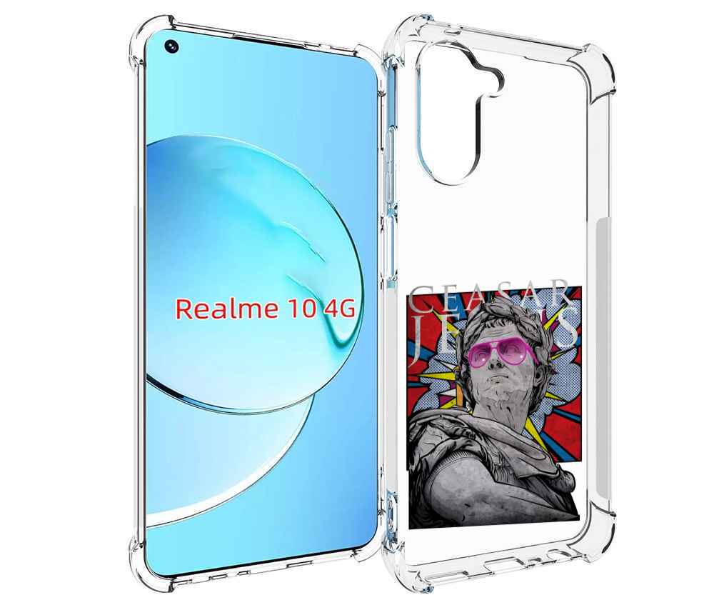 

Чехол MyPads крутая статуя свободы для Realme 10, Прозрачный, Tocco