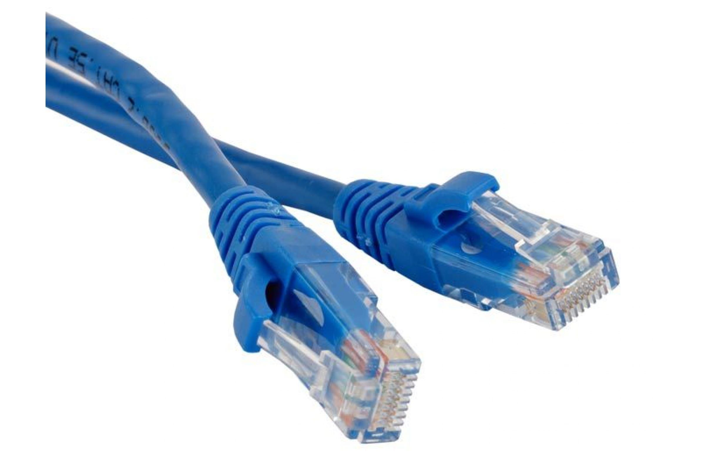 

Патч-корд RJ45 - RJ45, 4 пары, UTP, категория 5е, 5 м, синий, LANMASTER LAN-45-45-5.0-BL