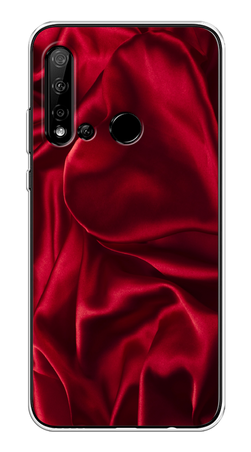 

Чехол Awog на Huawei P20 lite 2019 "Текстура красный шелк", 69750-3